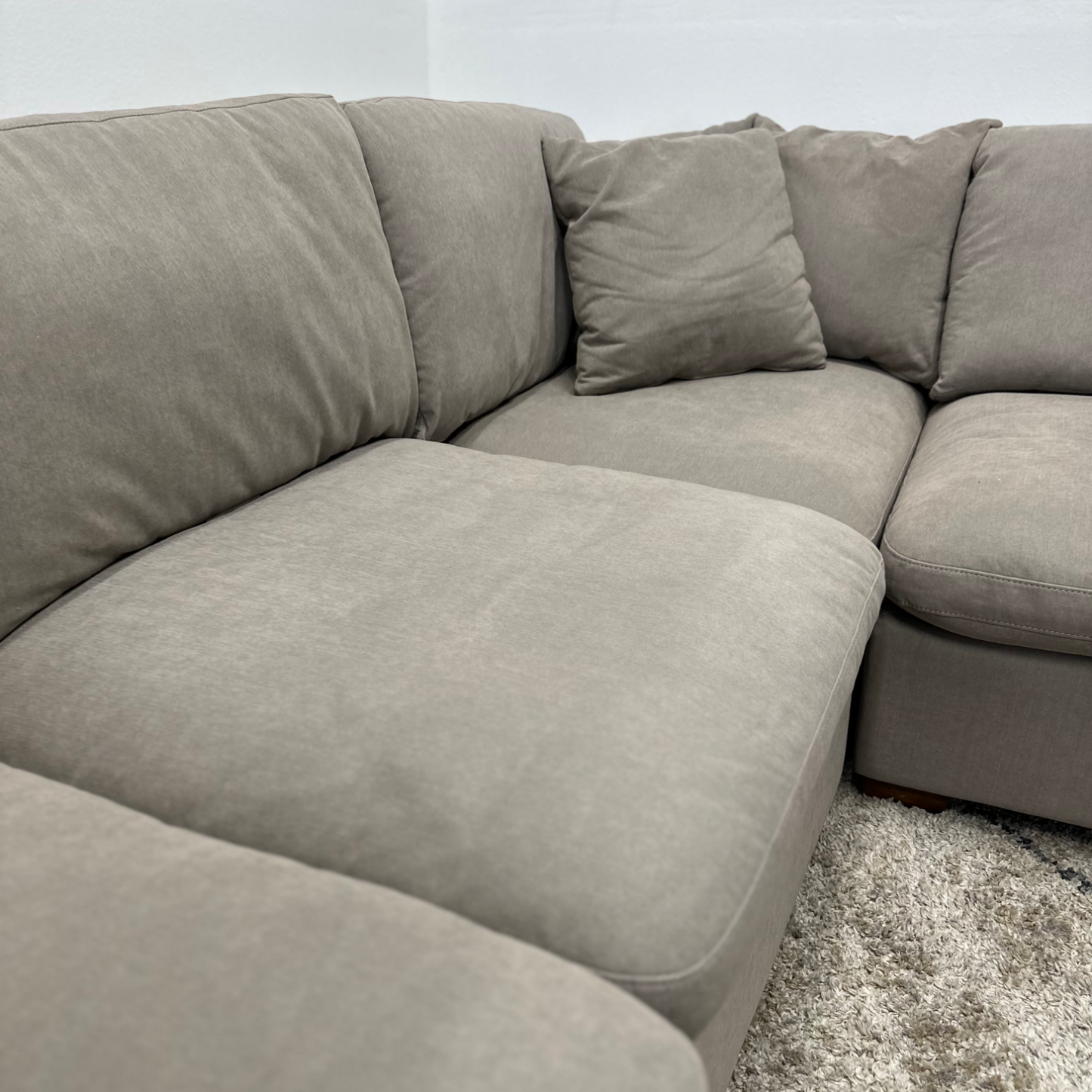 Grey Cloud Sectional Couch - Free Delivery