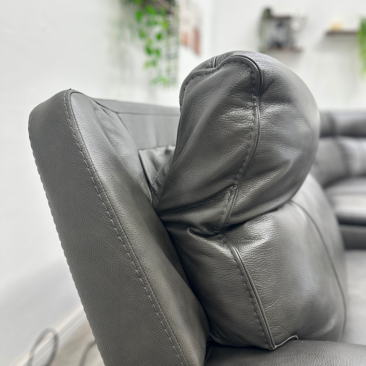 Leather Recliner Sectional Couch - Free Delivery