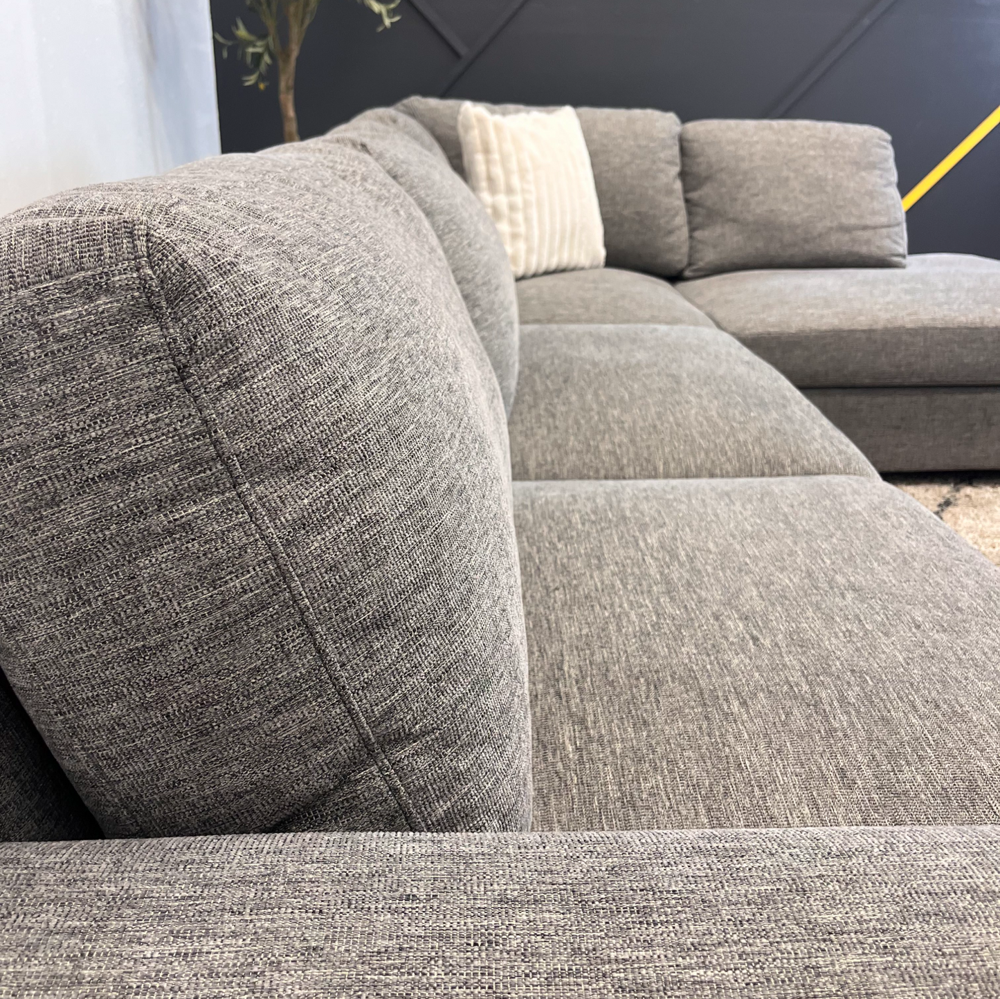 Grey Sectional Couch - Free Delivery