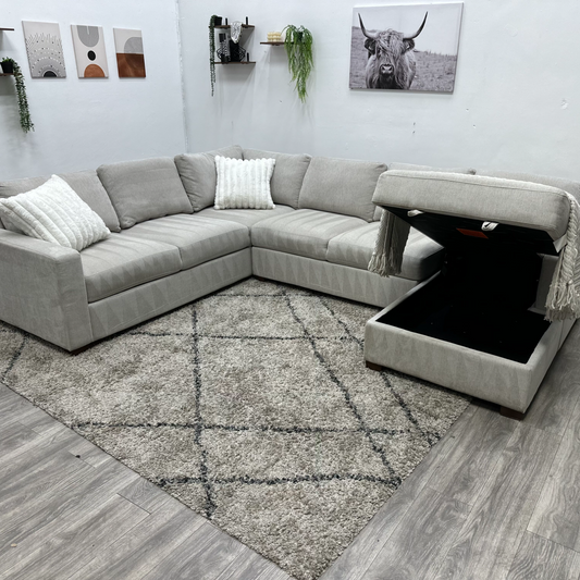 Cream Sectional Couch - Free Delivery