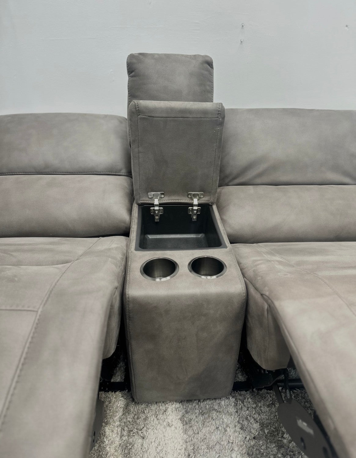 Carlin Fabric Power Reclining Sectional with Power Headrests