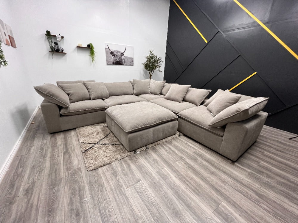 Sereen 6-piece Fabric Modular Sectional – AZ Couch Depot