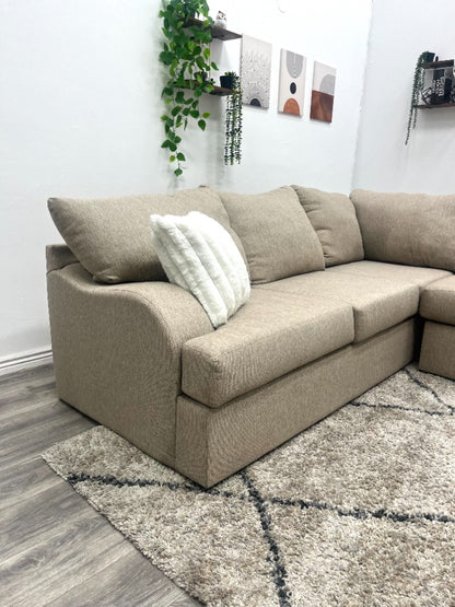 Preowned Cream Sectional Couch