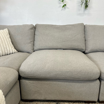 Lowell 8 Piece Grey Sectional Couch - Free Delivery