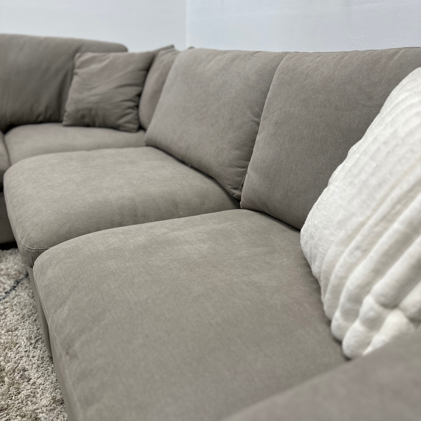 Grey Cloud Sectional Couch - Free Delivery