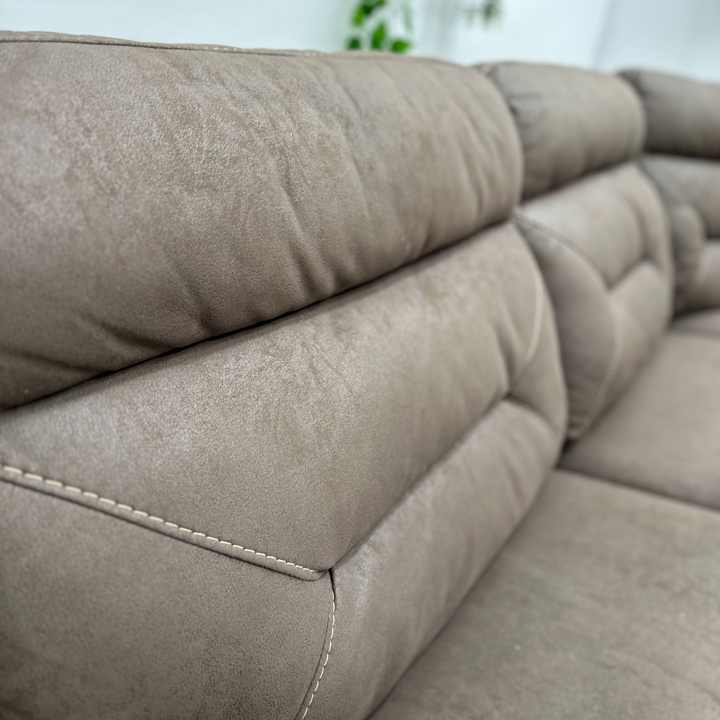 Brown Recliner Sectional Couch - Free Delivery