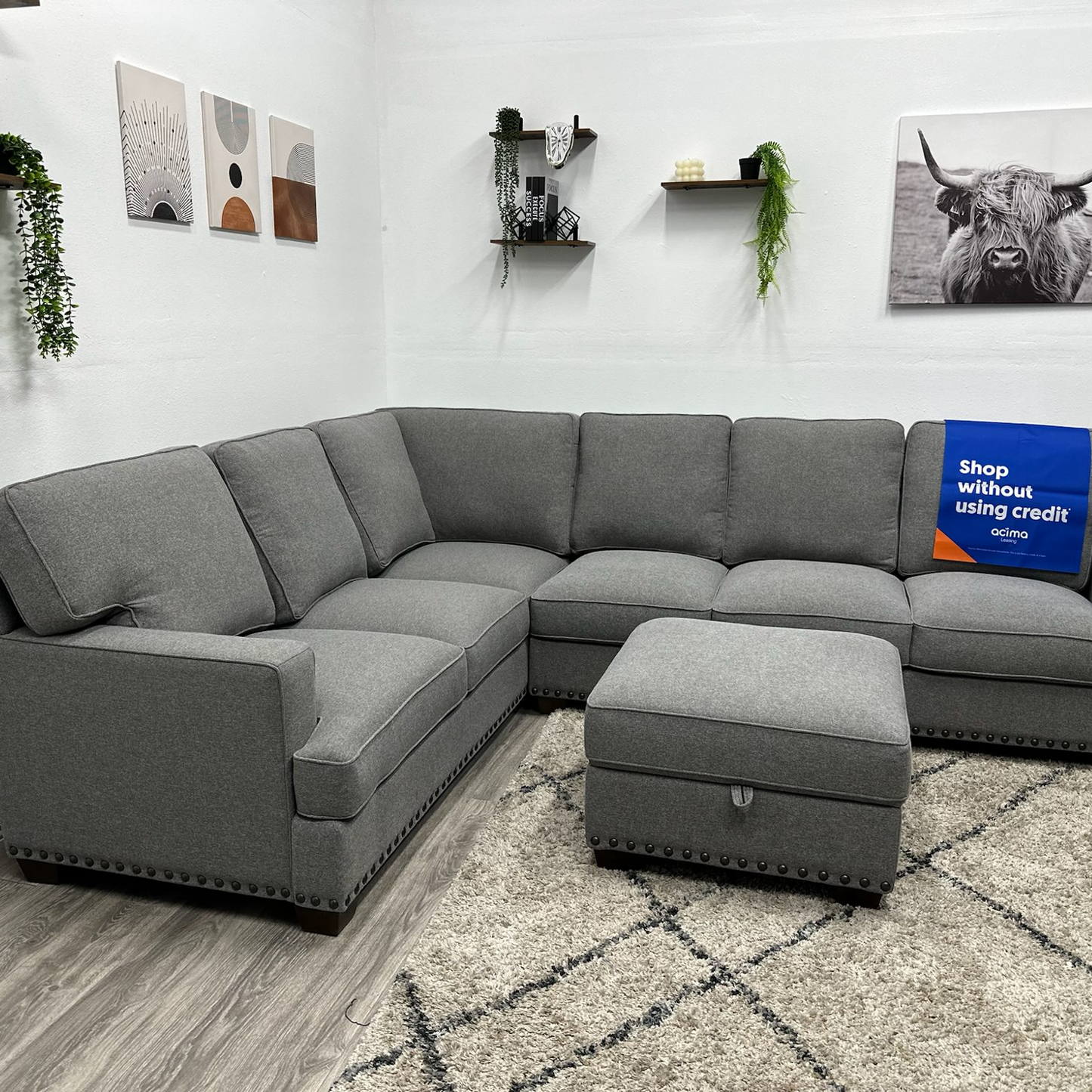 Grey Sectional Couch Thomasvile - Free Delivery