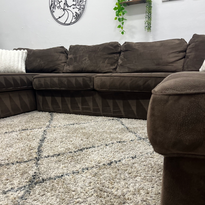 Brown Sectional Couch - Free Delivery