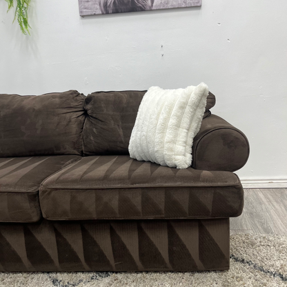 Brown Sectional Couch - Free Delivery