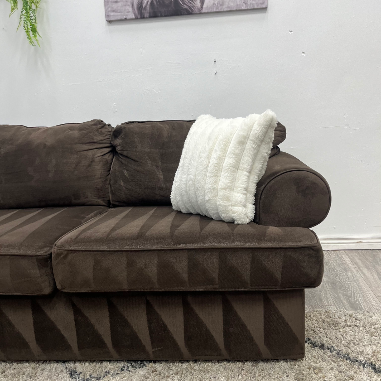 Brown Sectional Couch - Free Delivery