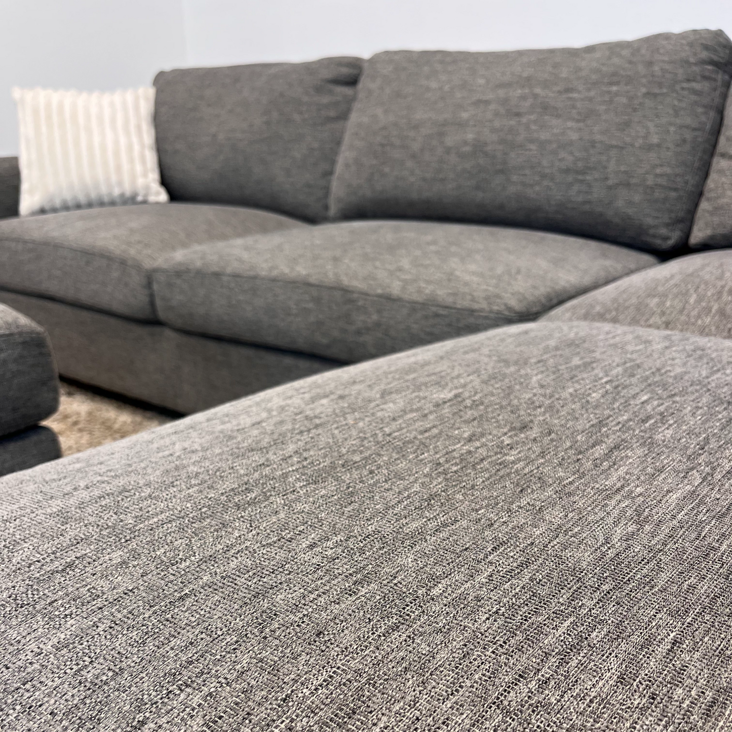 Grey Sectional Couch - Free Delivery