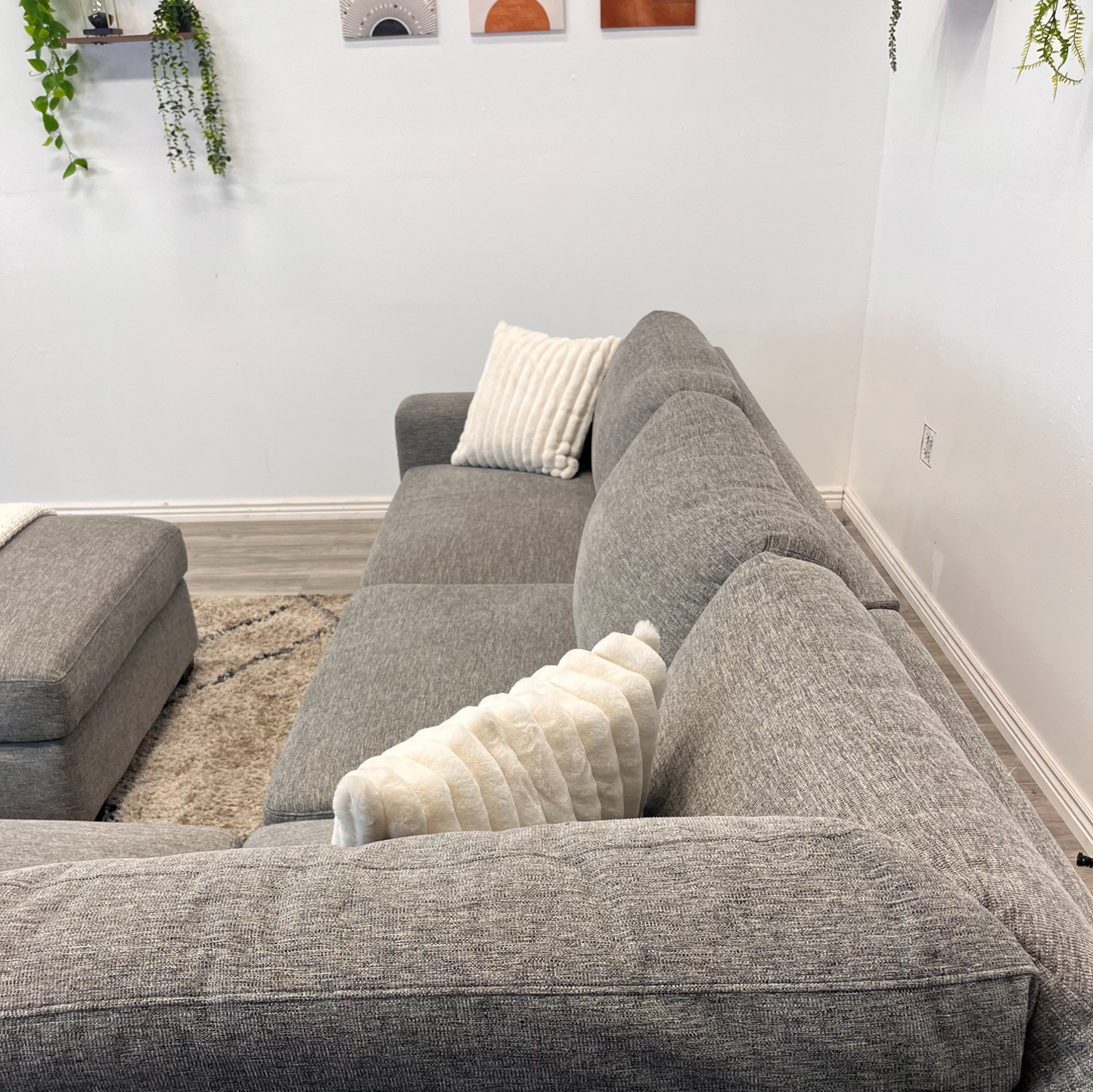 Grey Sectional Couch - Free Delivery