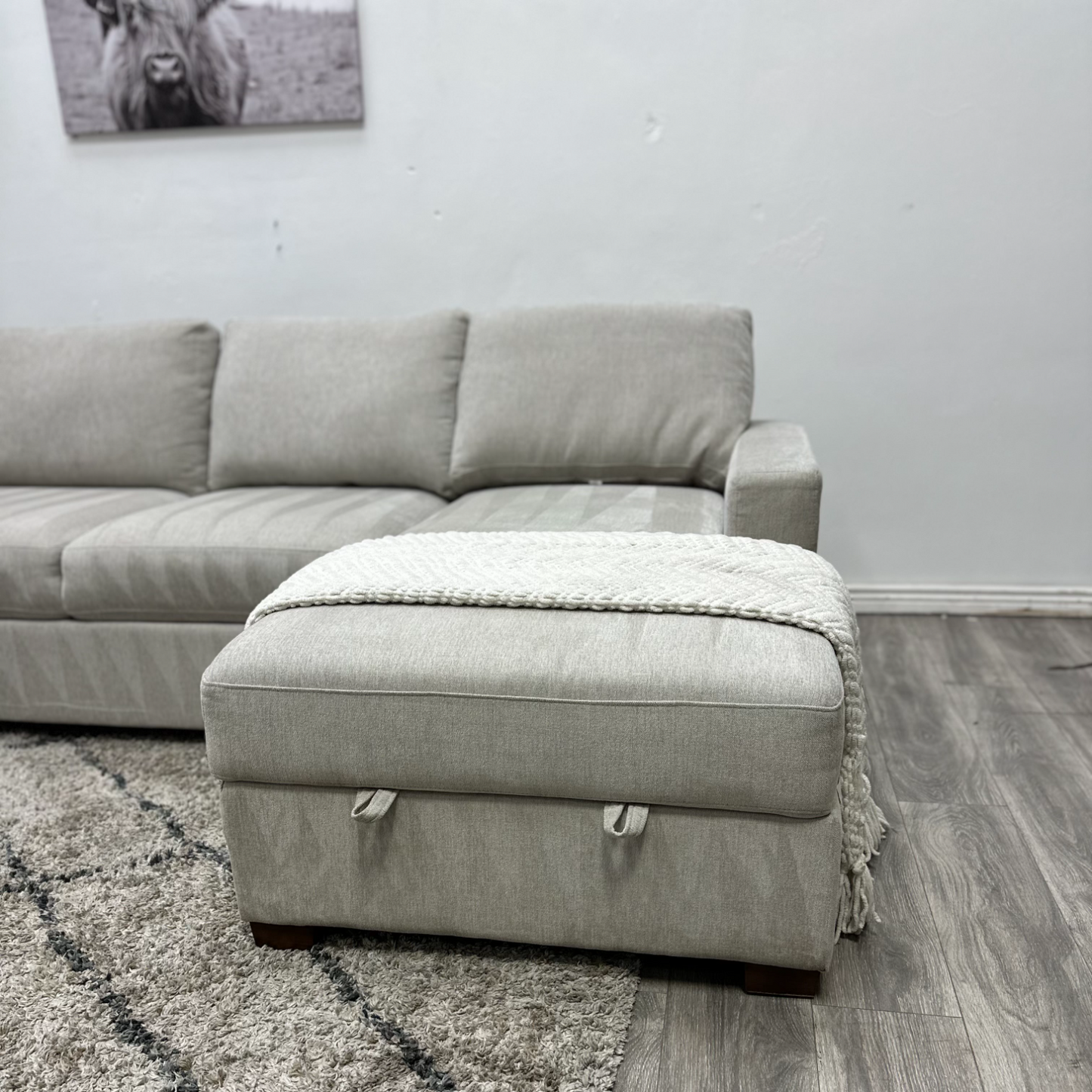 Cream Sectional Couch - Free Delivery