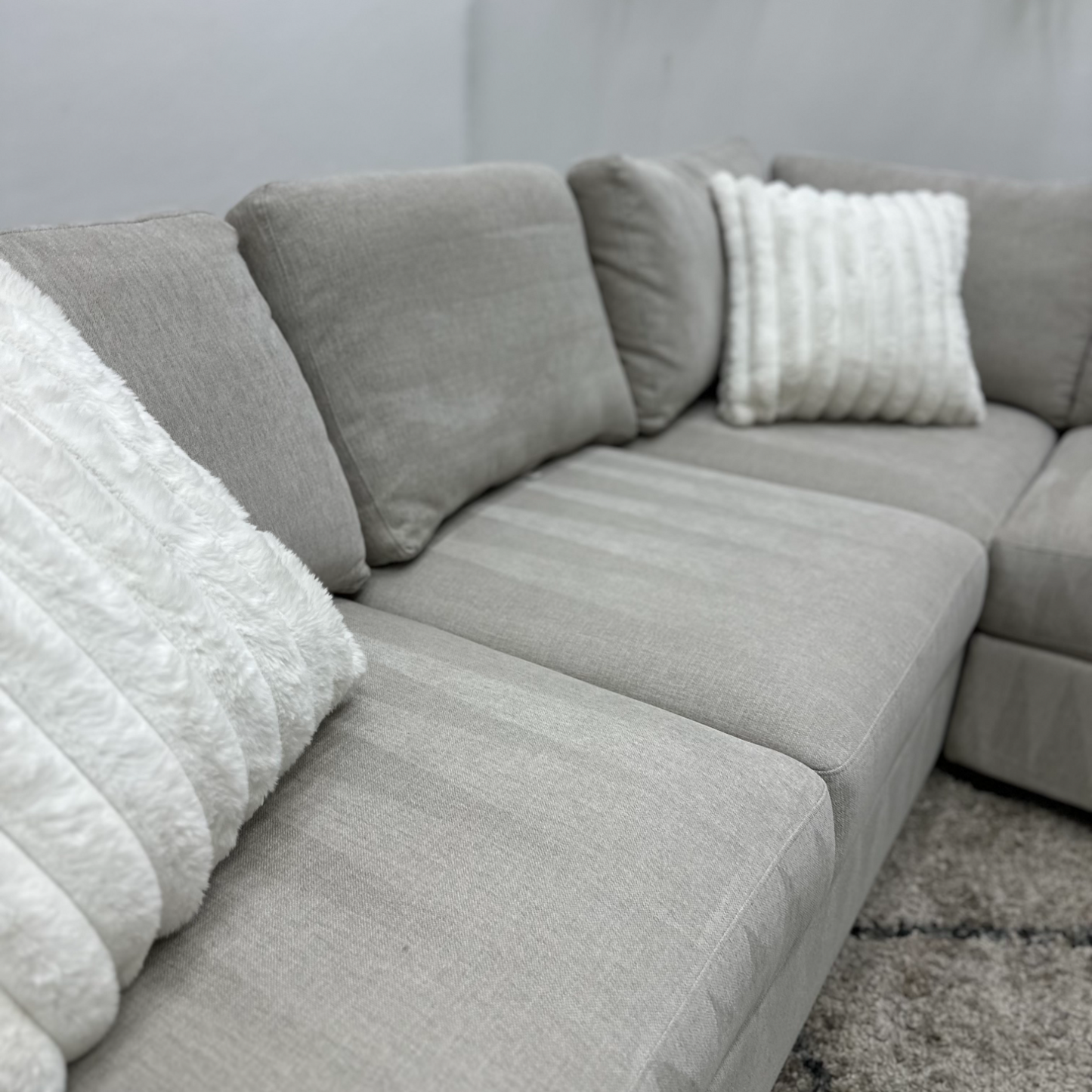 Cream Sectional Couch - Free Delivery