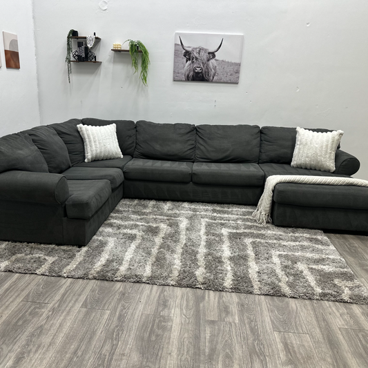 Grey Sectional Couch - Free Delivery