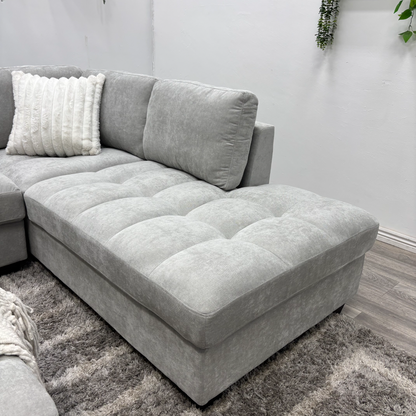 Grey Sectional Couch NEW - Free Delivery