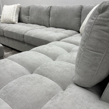Grey Sectional Couch NEW - Free Delivery