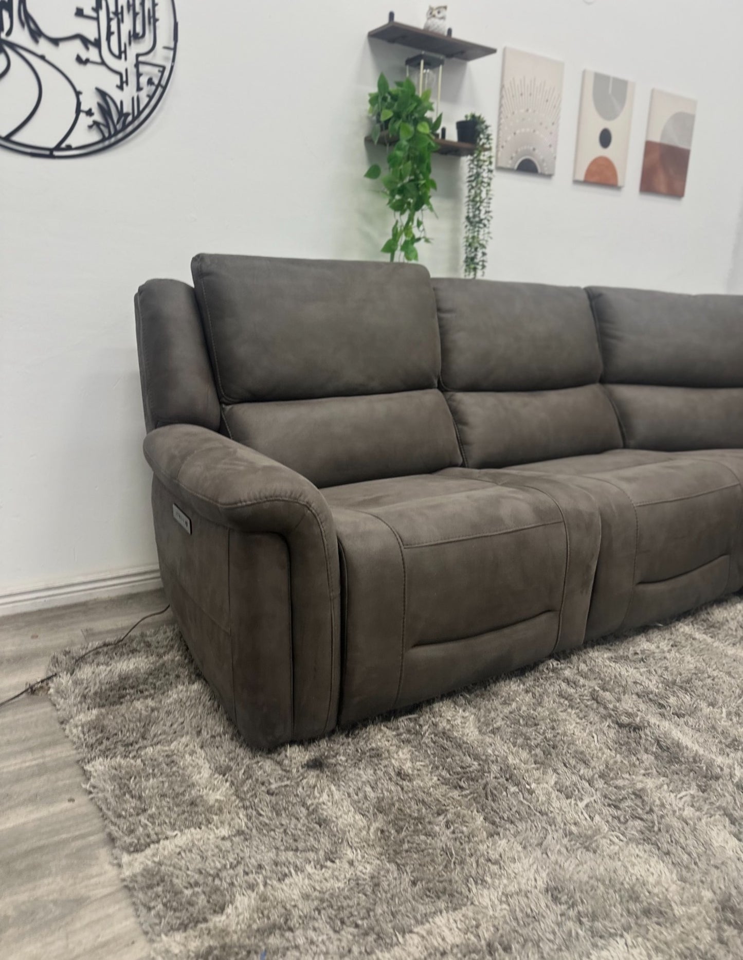 Carlin Fabric Power Reclining Sectional with Power Headrests